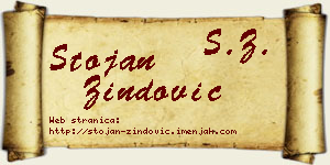 Stojan Zindović vizit kartica